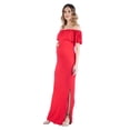 thumbnail image 2 of Maternity Off the Shoulder Side Slit Maxi Dress, 2 of 5