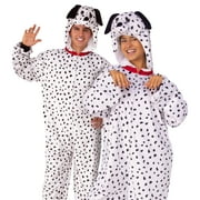 Adult Unisex Way to Celebrate Dalmatian Oneszie Halloween Costume L/XL, Black and White