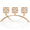 Gold, variant on Crystal Bowl Tealight Candelabra Votive Candle Stand/candleholder Sets Wedding Centerpieces Candlestick Holders For Tables Holder/centerpiece Table Decorations (set Of 3)