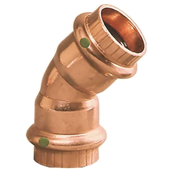 ProPress Copper 45-Degree Elbow, 1/2 in. x 1/2 in. - Reliable Press Connect Fittings for Plumbing & HVAC Systems