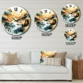 thumbnail image 4 of Designart "Nordic Beauty of Nature III" Scandinavian Oversized Wall Clock, 4 of 5