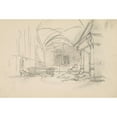 thumbnail image 2 of Henryk Siemiradzki 14x11 Gold Ornate Wood Frame and Double Matted Museum Art Print Titled - Sketch of the Stage in the Interior (1883), 2 of 4