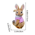 thumbnail image 3 of Costeam Resin Easter Bunny Flower Pot Hanger，Decorative Pendant for Garden Planter and Holiday Decor, 3 of 6