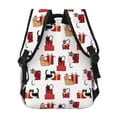 thumbnail image 4 of Fotbe Cute Cat And Christmas Gift Mochila Casual con Estampado para Escuela, Viajes y Actividades al Aire Libre - Duradera, Ligera y Cómoda, 4 of 5