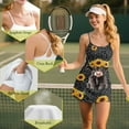 thumbnail image 6 of Yuyamidu Cute Highland Cow Womens Workout Tennis Dress with Built-in Shorts Pocket 2pcs Black Leopard Print Sleeveless Exercise Golf Summer Sports Dresses Size S, 6 of 7