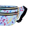 thumbnail image 3 of Riñonera con correa ajustable Bolso de hombro ligero impermeable Riñonera de moda para viajar Caminar al aire libre Ciclismo Mujer Azul Macarena Riñonera, 3 of 8