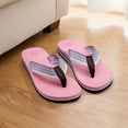 thumbnail image 5 of Women's Orthotic Flip Flops,Casual Comfortable Woven Strap Yoga Mat Thong Sandal with Arch Support Slip On Sandals for Summer Beach, 5 of 6