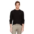 thumbnail image 1 of Jersey Tommy Hilfiger para hombre, cuello redondo estructurado 9GG, negro, 1 of 5
