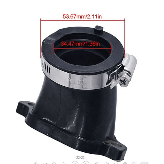 LABLT Intake Manifold Boot with Clamp for Polaris Ranger 700 EFI 2006-2009, Rubber