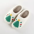 thumbnail image 6 of Fengactive Womens Winter Fall Cute Christmas Embroidered Sherpa Slippers Warm Cozy Foam Indoor House Shoes, 6 of 9
