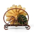 thumbnail image 4 of Ccdes Napkin Rack,Table Paper Rack,Vintage Iron Art Flower Shape Tissue Holder Dispenser Table Napkin Paper Rack, 4 of 8