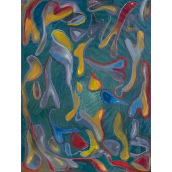 The Canfield Collection - Humility - Abstract Colorful Contemplation Canvas Wall Décor - Bedroom, Living Room, Home Office, Art Room - Landscape/Portait Giclée Canvas Printed Painting - 24x36 Inches