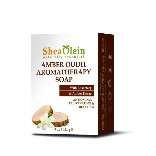 Jabón de aromaterapia Amber Oudh con romero y extracto de ámbar Jabón de aromaterapia Amber Oudh con romero y extracto de ámbar