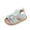 Blue, variant on LNMQLPDBS Baby Girls Sandals Non Slip Sole Summer Beach Solid Color Open-Toe Shoes Outdoor First Walker Crib Shoes Soft Sole Leather Lightweight Breathable Shoes Casual Stylish Toddler Sandals ﻿