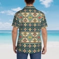 thumbnail image 6 of Haiem Traditional Tribal Aztec1 Printed Hawaiian Shirt for Men - Men’s Casual Beach Summer Shirts - Stretch Fabric with Modern Fit-Large, 6 of 9
