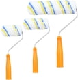 thumbnail image 1 of Juego de brochas y rodillos para pintar paredes y techos - Accesorios de rodillos de pintura profesionales de 3 piezas para pintura de paredes interiores (ancho 10 cm 13,5 cm 20 cm) esquí esquí Gafas de esquí, 1 of 5