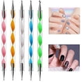 thumbnail image 3 of Armor Sharpener Nail Art Kit, kits de decoración de uñas, con 15 pinceles, 5 bolígrafos de puntos, 10 cintas de rayas, 3 cajas de diamantes de imitación para uñas, kit profesional de accesorios para decoración de uñas JM, 3 of 4