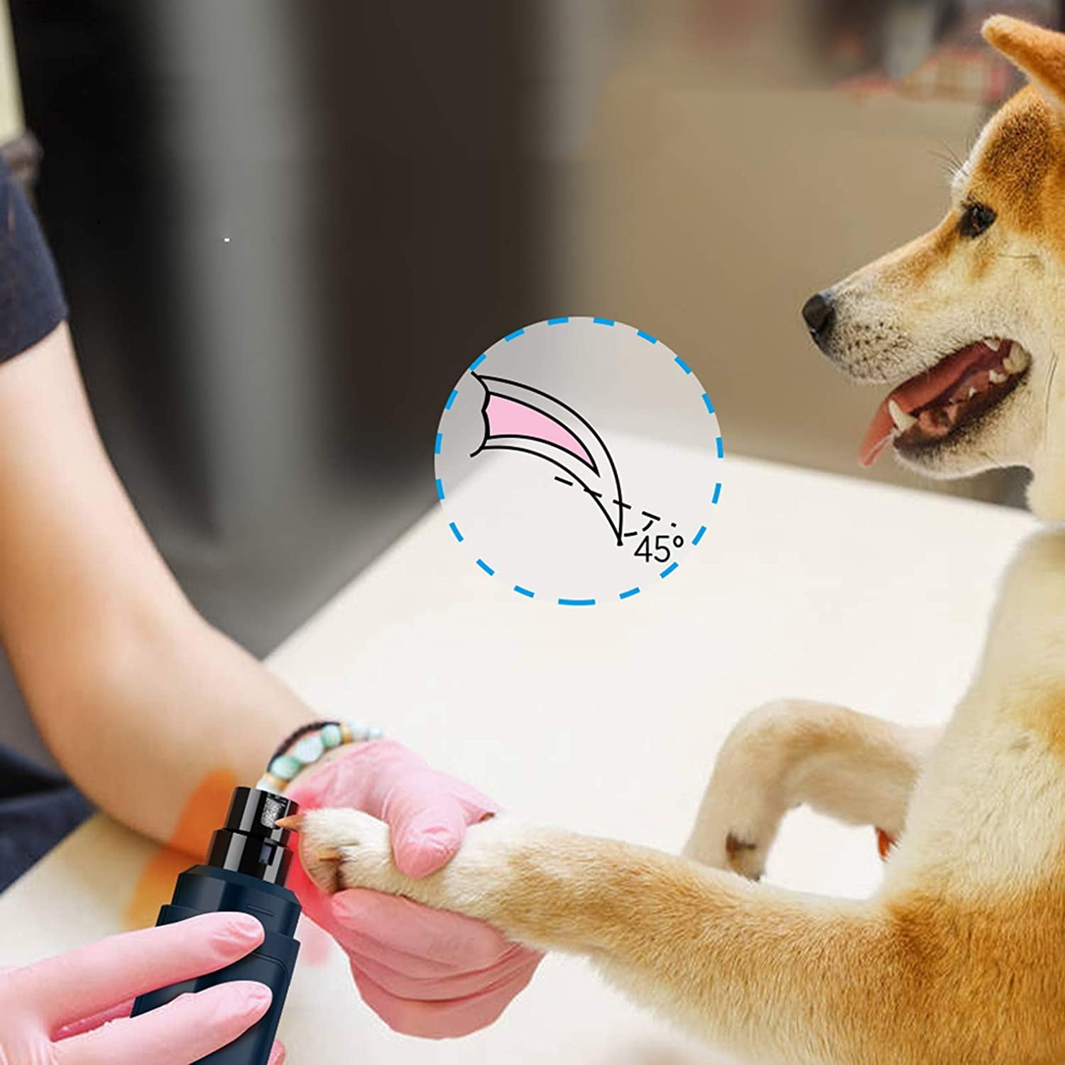 Dog Nail Grinder Upgraded 2 Speed Electric Rechargeable Pet Nail Trimmer Painless Paws Grooming Smoothing for Small Medium Large Dogs Cats Walmart