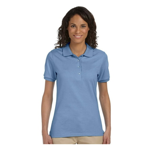 Jerzees Womens Four Button Placket Side Vent Polo Shirt Womens Tops & T-Shirts Womens Blouses, Style 437W