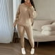 thumbnail image 2 of 2024 Winter Two Piece Sets Women Clothing Autumn Fashion Casual Solid Round Neck Pullover Loose Pit Knitted Sweater Pants Suits, 2 of 5