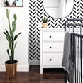 thumbnail image 5 of 17.3”x120” Black and White Striped Wallpaper Peel and Stick Wallpaper Self-Adhesive Removable Waterproof Wall Paper for Walls Modern Vinyl Film, 5 of 5