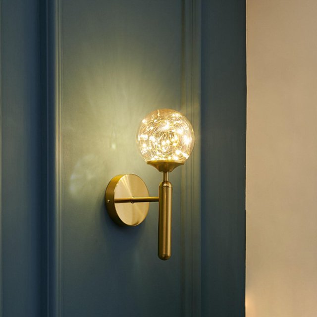 Elegante de lámpara de pared LED Lámparas de lectura de montaje en pared Cubierta de lámpara de Lámpara de hadas de pared para sala Base cilíndrica Yinane Lámpara de aplique de pared