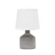 thumbnail image 1 of Lampara de mesa Simple Designs LT2080 GRY base hormigon pantalla tela E12 40W, 1 of 5