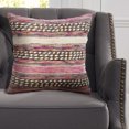 thumbnail image 5 of Ox Bay Pink Striped Cotton Blend Square 2 Piece Pillow Cover Set, 5 of 9
