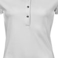 thumbnail image 3 of Tee Jays Womens Pima Short Sleeve Cotton Polo Shirt, 3 of 4