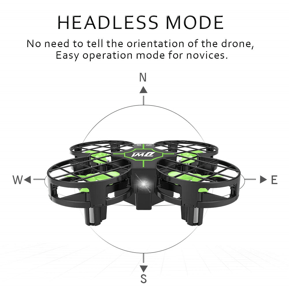 The Drone Zone Mini Quadcopter Drone With LED Lights