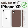 thumbnail image 6 of for iPhone XR Phone Case, [Shockproof Silicone Series] [Non-Slip] Full Body Protective Case for iPhone 10 XR 6.1” (Chocolate), 6 of 13