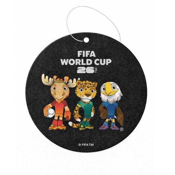Aromatizante para auto FIFAWC2026 black crystal (mascots group)