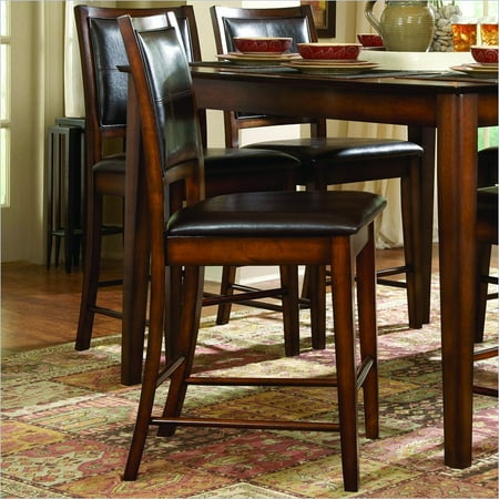 Oak Counter Height Side Chair - Homelegance Verona Dark Oak 24
