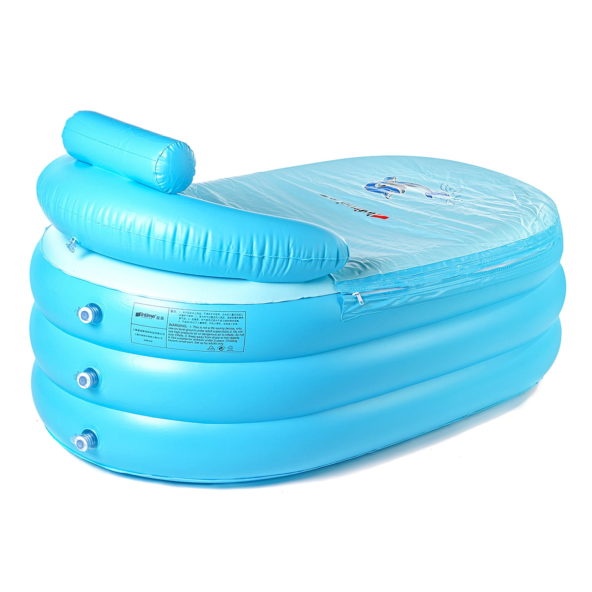 70x70CM Foldable Water Bath Bucket Adult Inflatable Bathtub Bath Bucket  Travel Bathtub （Capacity: 120-150L）