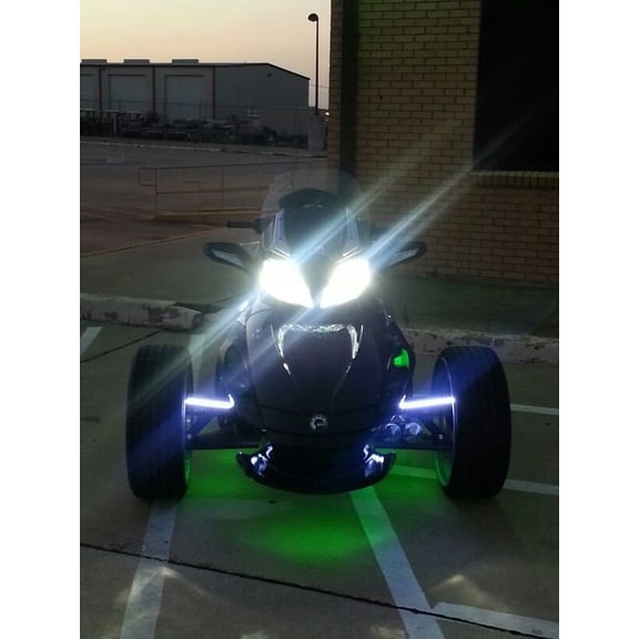 For The BlingLights Brand 2x LED DRL Strips Daytime Running Arm Lights for Can-Am Spyder