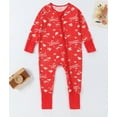 thumbnail image 6 of ATAIKU Unisex Baby Snug Fit One-Piece Footed / Footless Non-Slip Sleeper, 2-Way Zipper Bamboo Pajamas - Snowman, 6 of 9