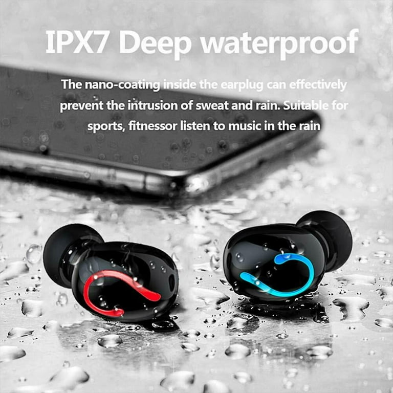 Bluetooth 5.1 TWS Wireless Earbuds – IPX7 Waterproof, 4000mAh Case, Stereo