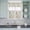 Yellow, blue, beige, variant on 3 Piece Kitchen Curtains and Valances Set Purple Blue Diamond Cafe Curtains 36 Inch Length Modern Geometric Middle Century Valance & Tier Curtain for Living Room Bedroom Window 54"x18" 27"x36"*2