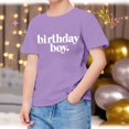 thumbnail image 2 of KONDYS Shirts For Teen Kids Boy Child Short Sleeve Happy Brithday Prints T Shirt Trendy Boy Fans Present Tops Cute Stylish Children Tees Tops 2-3 Years, 2 of 4