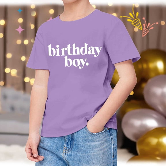 Cool Graphic Tees For Boys Youth Short Sleeve Birthday Celebration Shirt Printed Casual Top For Kids Fan Short Sleeve Shirt for Boys Tees Kids Tshirts Clothes Summer Tops T-Shirt