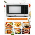 thumbnail image 4 of COMMERCIAL CHEF CHM11MW 1.1 cu. ft. Countertop Microwave with Digital Display, White, 4 of 6
