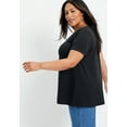 thumbnail image 2 of June + Vie Women's Plus Size Short-Sleeve Swing One + Only Tee, 2 of 3
