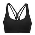 thumbnail image 4 of Bienvenido Yoga Bra Shockproof Push Up Fitness Beautiful Back Athletic Sport Rimless Sport Bra for Women Black M, 4 of 6
