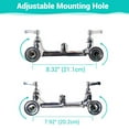 thumbnail image 6 of Aquaterior 44" Pull Down Commercial Kitchen Faucet Pre-Rinse Chromed w/ 12" Add-On Faucet Kit Fit for 2/3 Compartment Sink CUPC NSF CEC, 6 of 11