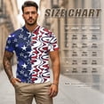 thumbnail image 6 of Garronmavis 250th Anniversary Couple Golf Shirts Quarter Zip Mens Hawaiian Shirt Lightweight Breathable Fabric Keep Cool in Hot Weather Machine Washable Lapel Design, 6 of 6