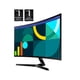 thumbnail image 2 of SAMSUNG 27 Essential S3 (S36GD) Series FHD 1800R Curved Computer Monitor, 100Hz, Game Mode, Advanced Eye Comfort, HDMI and D-sub Ports, LS27D366GANXZA, 2024, 2 of 5