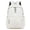 czb# White224, variant on CUZIBR Kids Backpack Solid Color Drawstring Zipper Closure Elastic Side Pockets School Bag For Girls Travel Daypack Casual Student Middle School Bookbag