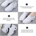 thumbnail image 2 of ADDHAT Sports Shoes 1 Pair White Pu Casual Sneakers For Women Running Walking Lightweight, 2 of 8