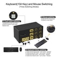 thumbnail image 5 of CKL 2 Port HDMI KVM Switch Triple Monitor for 2 Computers 3 monitors 4K 30Hz with Cables CKL-923HUA, 5 of 7