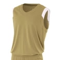 thumbnail image 2 of A4 Moisture Management V-Neck Muscle For Men in Vegas Gold/White | N2340, 2 of 2